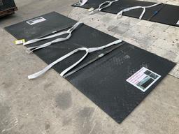 UNUSED DIAMOND PLATE STEEL SHEET , APPROX 39in X 94.5in , APPROX 2PCS IN SET