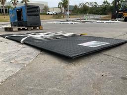 UNUSED DIAMOND PLATE STEEL SHEET , APPROX 39in X 94.5in , APPROX 2PCS IN SET