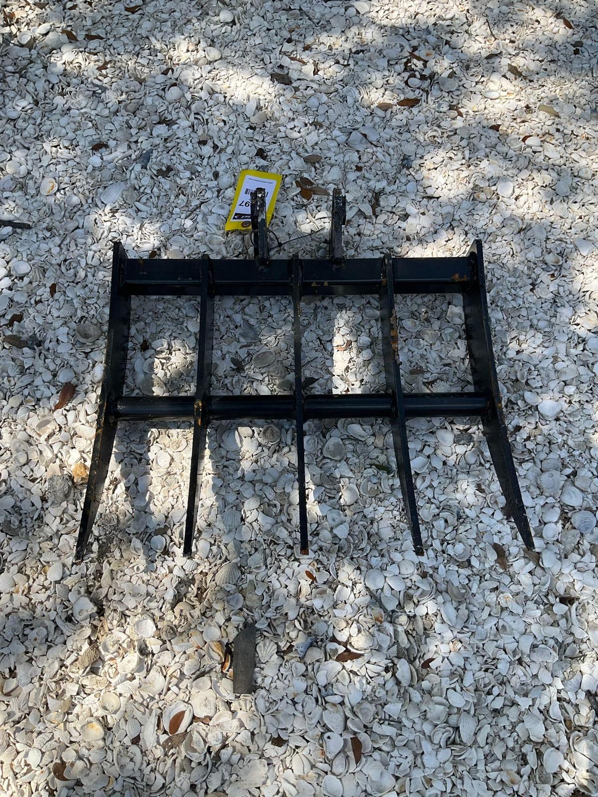 ( 1 ) UNUSED RAKE... ATTACHMENT FOR MINI EXCAVATOR