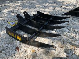 ( 1 ) UNUSED RAKE... ATTACHMENT FOR MINI EXCAVATOR