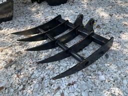 ( 1 ) UNUSED RAKE... ATTACHMENT FOR MINI EXCAVATOR