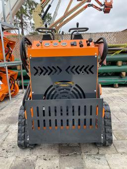UNUSED LANDHONOR MINI SKID STEER LOADER MODEL LDH-HT-380, GAS POWERED, ELECTRIC START, RUBBER TRA...