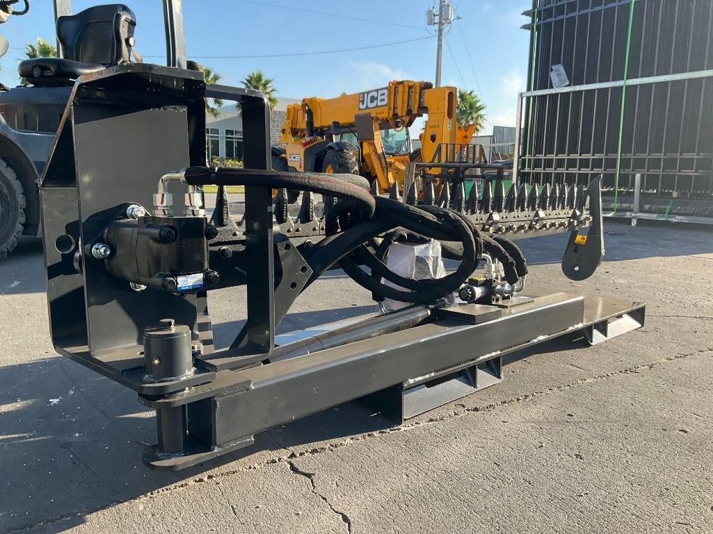 UNUSED 2024 WOLVERINE SICKIE BAR MOWER ATTACHMENT MODEL SBM-12-72W FOR UNIVERSAL SKID STEER( PLEASE