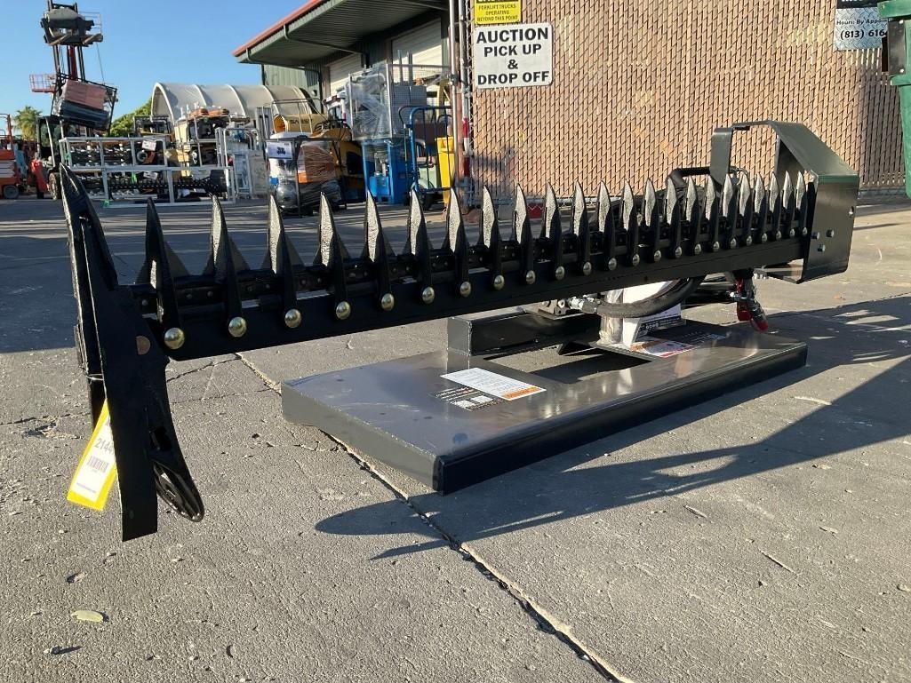 UNUSED 2024 WOLVERINE SICKIE BAR MOWER ATTACHMENT MODEL SBM-12-72W FOR UNIVERSAL SKID STEER( PLEASE