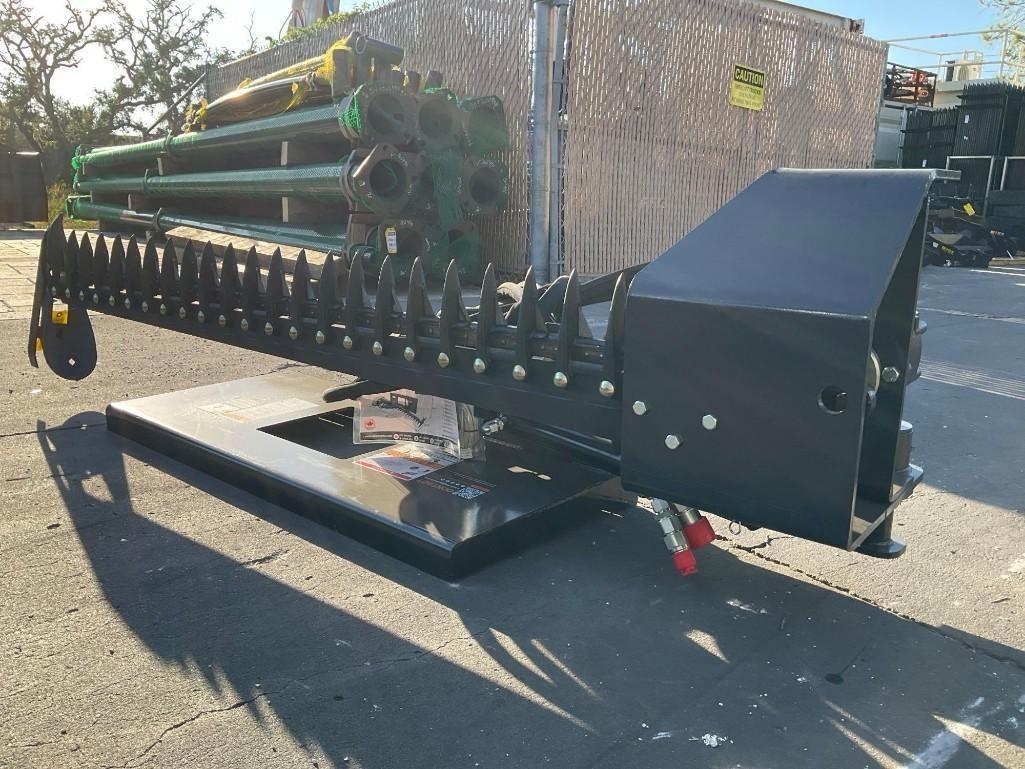 UNUSED 2024 WOLVERINE SICKIE BAR MOWER ATTACHMENT MODEL SBM-12-72W FOR UNIVERSAL SKID STEER( PLEASE