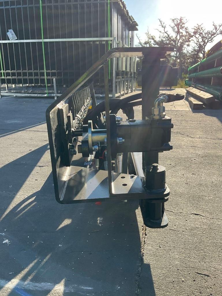 UNUSED 2024 WOLVERINE SICKIE BAR MOWER ATTACHMENT MODEL SBM-12-72W FOR UNIVERSAL SKID STEER( PLEASE