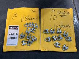 UNUSED ( 2 ) BAGS OF U-BOLTS, APPROX 20 TOTAL BOLTS