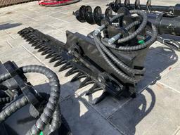 ( 1 ) UNUSED 2025VICSEC HEDGE TRIMMER ATTACHMENT FOR EXCAVATOR, FITS 1-2TON EXCAVATOR