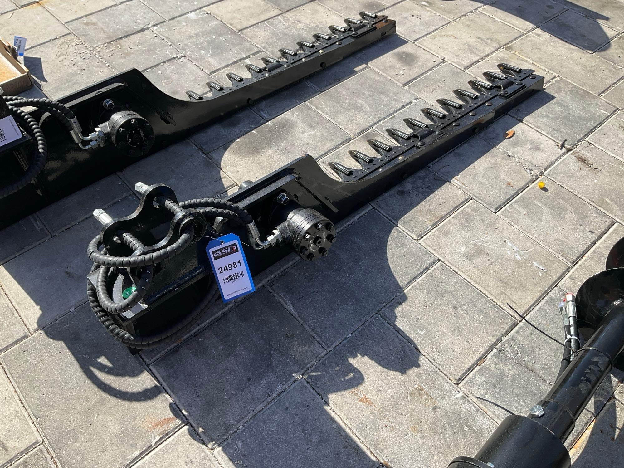 ( 1 ) UNUSED 2025VICSEC HEDGE TRIMMER ATTACHMENT FOR EXCAVATOR, FITS 1-2TON EXCAVATOR