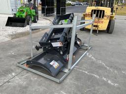 UNUSED 2024 WOLVERINE DOZER BLADE ATTACHMENT MODEL DB-15-84W FOR UNIVERSAL SKID STEER ( PLEASE NOTE