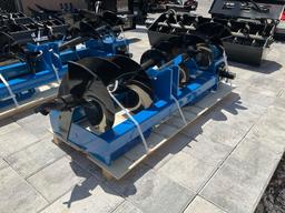 ( 1 ) UNUSED 2025 GIYI AUGER ATTACHMENT FOR SKID STEER, BITS APPROX 8in / 12in & 16in