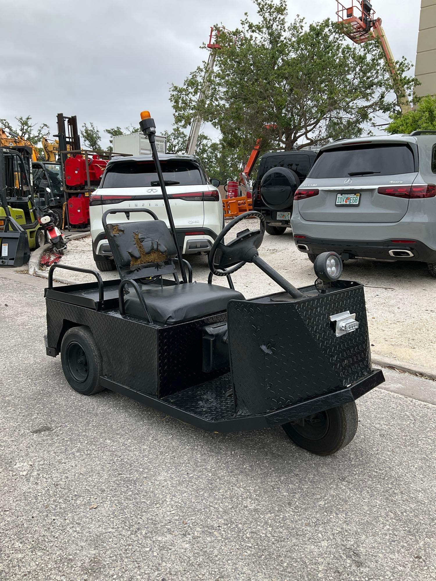 EZGO TEXTRON XI-835S, ELECTRIC, APPROX 24V, NEW BATTERY, APPROX RATED CAPACITY 550LBS, BILL OF SALE