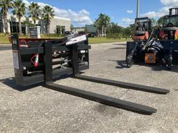 UNUSED 2025 WOLVERINE HYDRAULIC ADJUSTABLE PALLET FORK ATTACHMENT MODEL PFA-11-3300G FOR UNIVERSA...