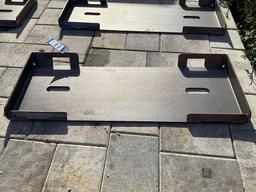 UNUSED 2025 MOUNTING PLATE FOR SKID STEER, APPROX 45in W