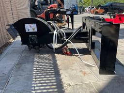 ( 1 ) UNUSED 2025GIYI STUMP GRINDER ATTACHMENT MODEL GY-SG45 FOR SKID STEER