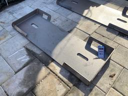 UNUSED 2025 MOUNTING PLATE FOR SKID STEER, APPROX 45in W