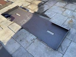 UNUSED 2025 MOUNTING PLATE FOR SKID STEER, APPROX 45in W