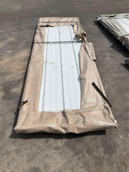 UNUSED GALVALUME STEEL SIDING ROOFING SHEETS, APPROX QTY 100 SHEETS, APPROX 118 in L x 36W