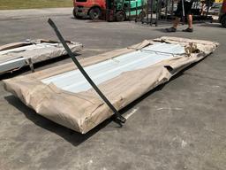 UNUSED GALVALUME STEEL SIDING ROOFING SHEETS, APPROX QTY 100 SHEETS, APPROX 118 in L x 36W