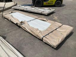 UNUSED GALVALUME STEEL SIDING ROOFING SHEETS, APPROX QTY 100 SHEETS, APPROX 118 in L x 36W