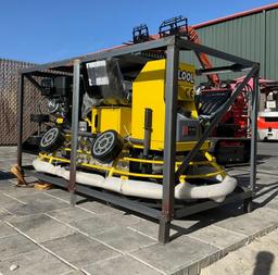UNUSED RIDE ON POWER TROWEL MODEL 80R 3683, GAS POWERED, APPROX 13 HP