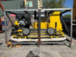 UNUSED RIDE ON POWER TROWEL MODEL 80R 3683, GAS POWERED, APPROX 13 HP