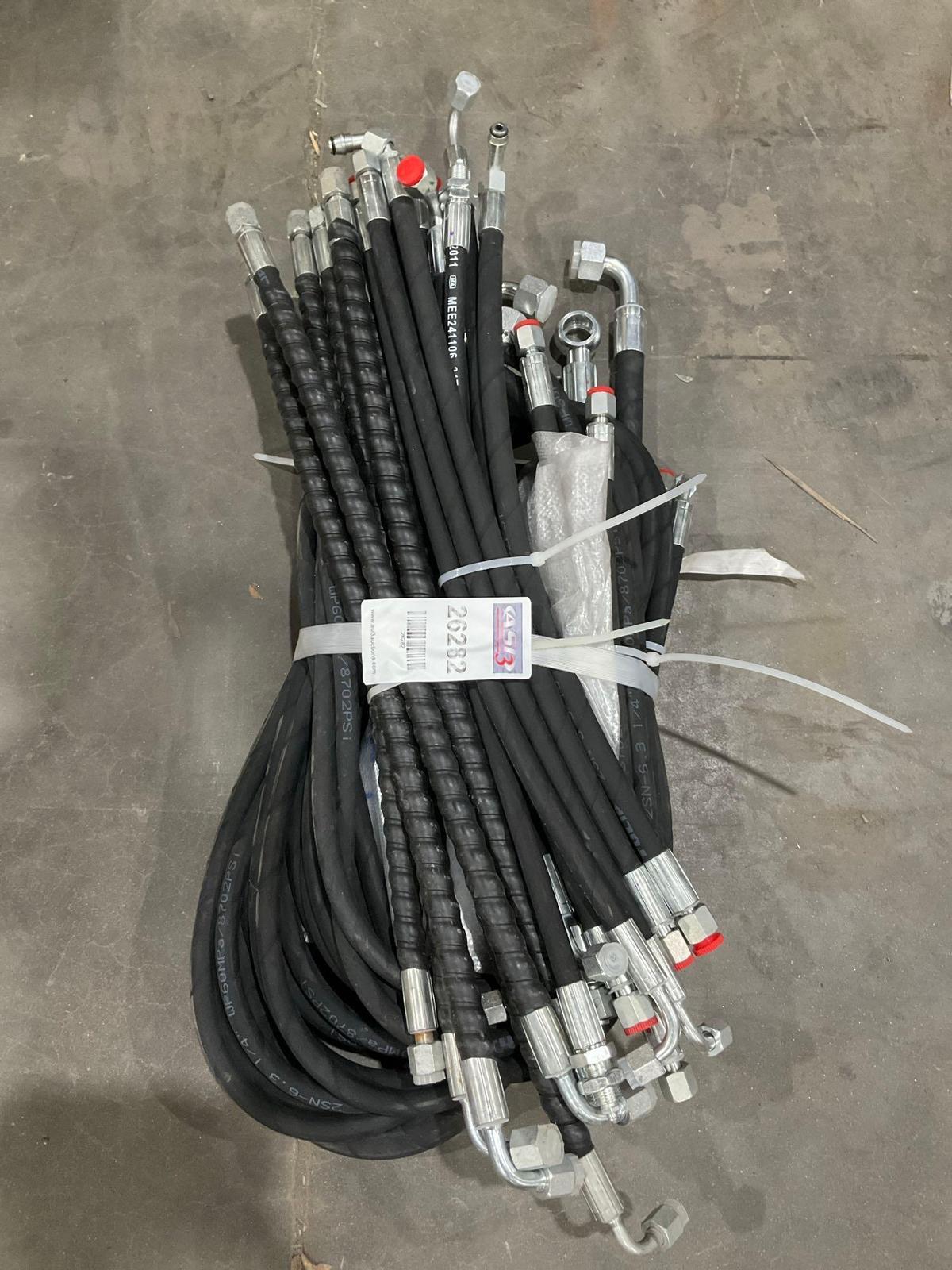 ( 1 ) BUNDLE OF UNUSED 2025 HYDRAULIC HOSES FOR EXCAVATOR, FITS 1-3TON EXCAVATOR