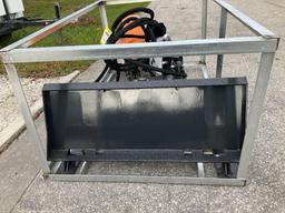 UNUSED 2025 STUMP GRINDER ATTACHMENT MODEL SG-13-08D FOR UNIVERSAL SKID STEER, REMOTE CONTROL INC...