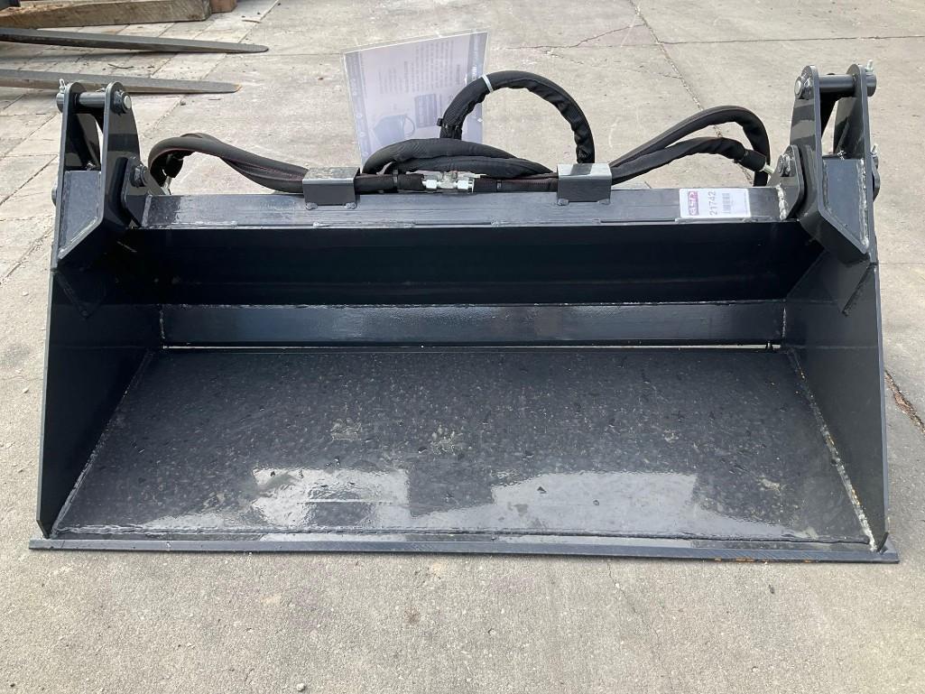 UNUSED 2025 WOLVERINE MINI COMBINATION BUCKET ATTACHMENT MODEL MCB-11-48W FOR SKID STEER, APPROX ...