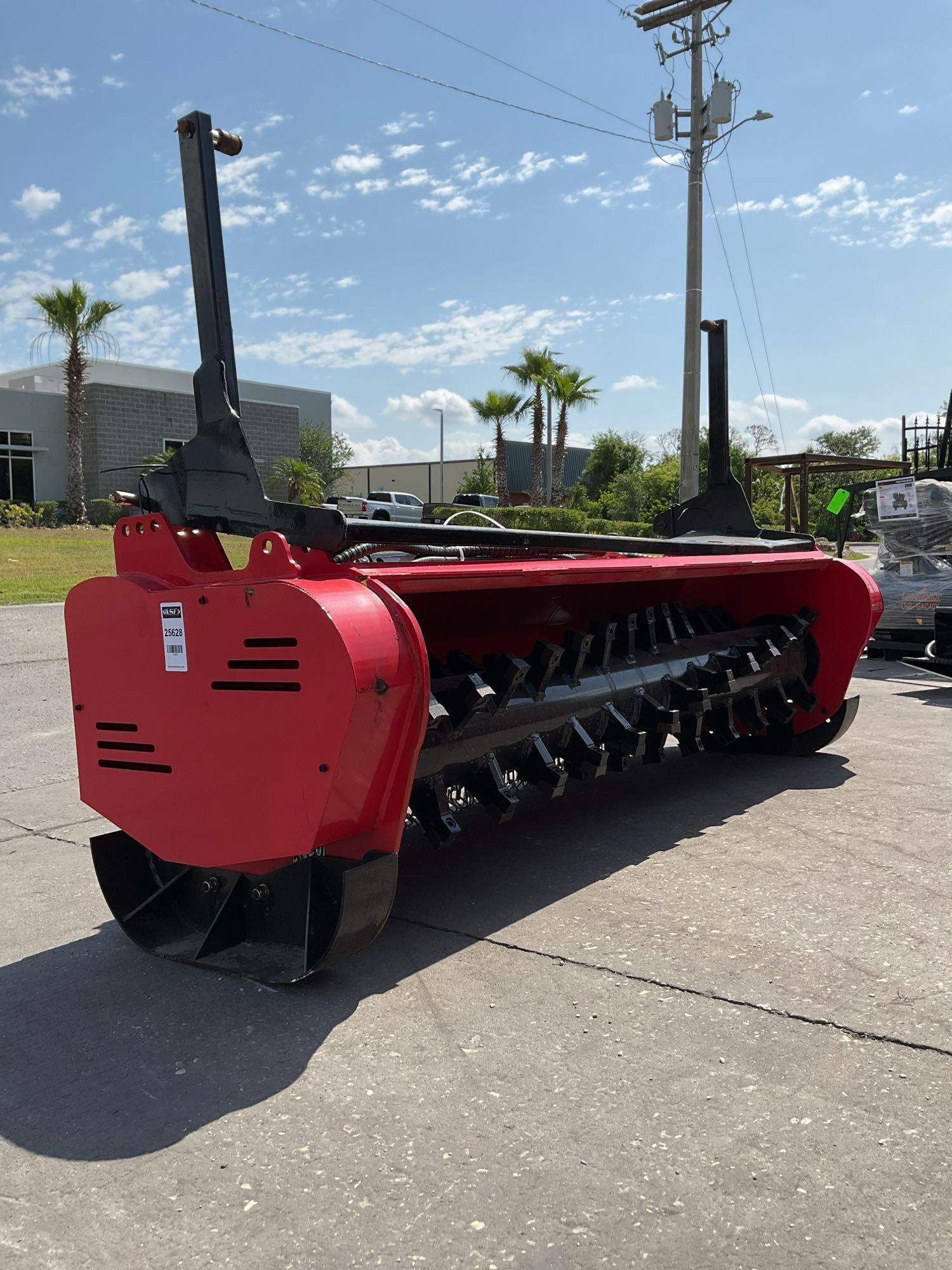 ( 1 ) UNUSED 2025 GIYI STANDARD FLOW FORESTRY MULCHER ATTACHMENT FOR UNIVERSAL SKID STEER, APPROX