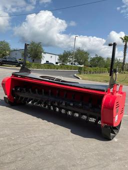 ( 1 ) UNUSED 2025 GIYI STANDARD FLOW FORESTRY MULCHER ATTACHMENT FOR UNIVERSAL SKID STEER, APPROX