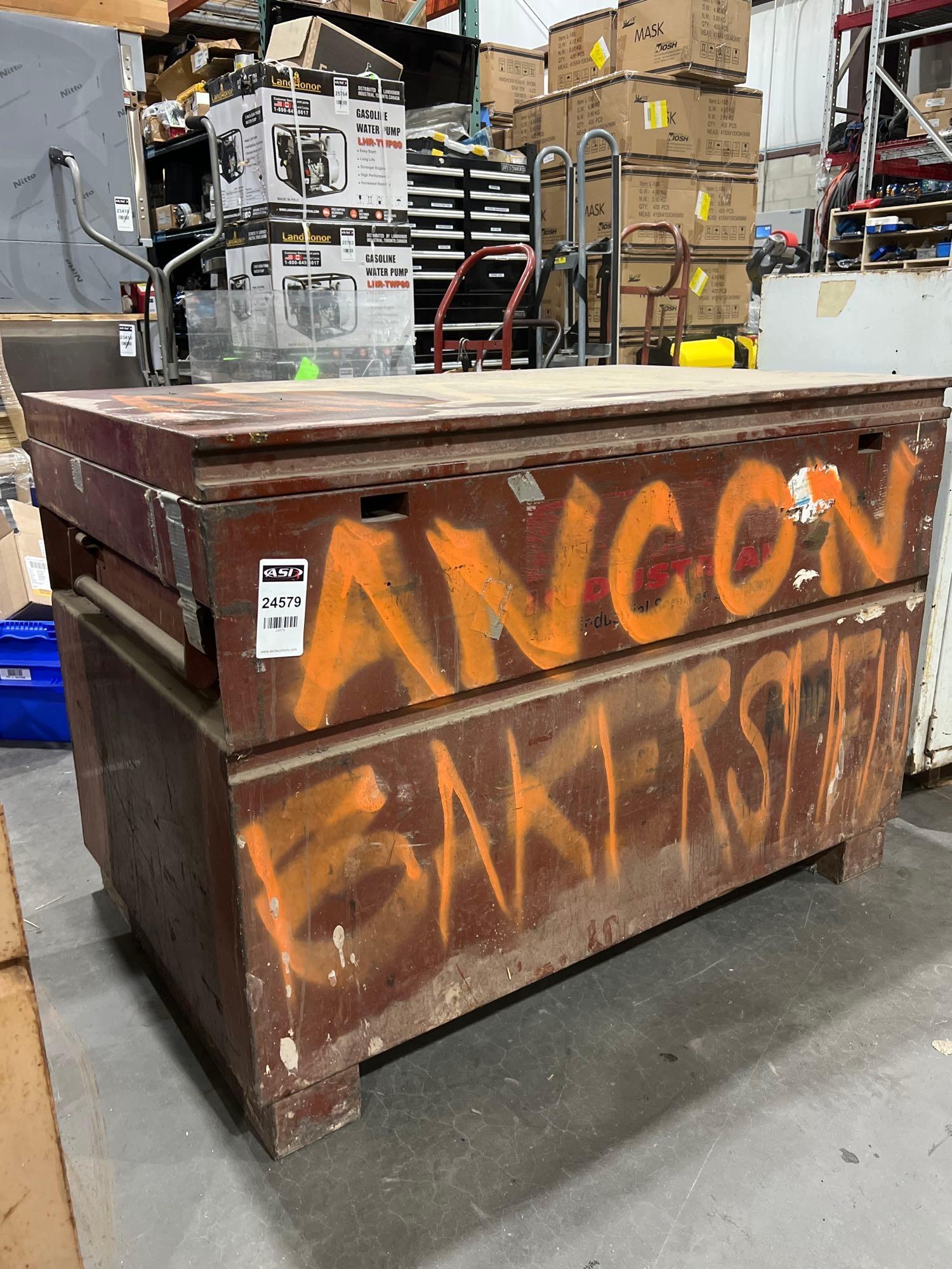 DETA CONSOLIDATION METAL INDUSTRIAL TOOL CHEST; APPROXIMATELY 48 IN L X 30 IN W X 34 IN T; CONTENTS