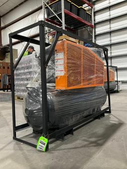 UNUSED LANDHONOR 40 GALLON 2-STAGE AIR COMPRESSOR MODEL LHR-GAC40Y, GAS POWERED, APPROX MAX PRESS...