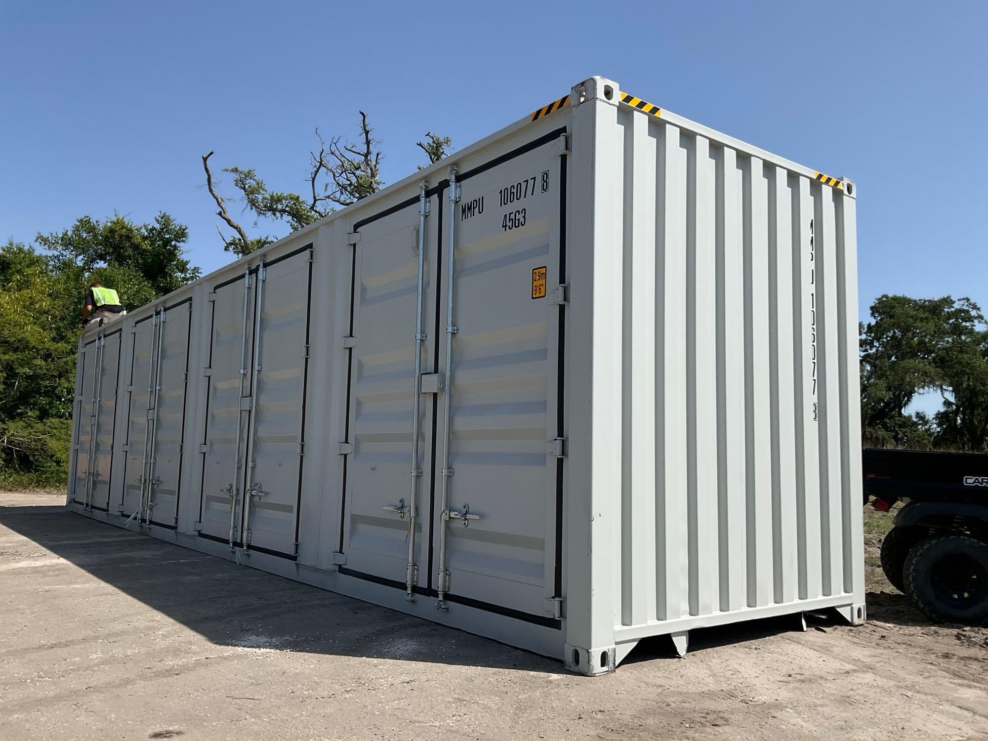 202540FT STORAGE CONTAINER, APPROX 102in TALL x 96in WIDE x 40FT DEEP