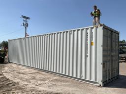202540FT STORAGE CONTAINER, APPROX 102in TALL x 96in WIDE x 40FT DEEP