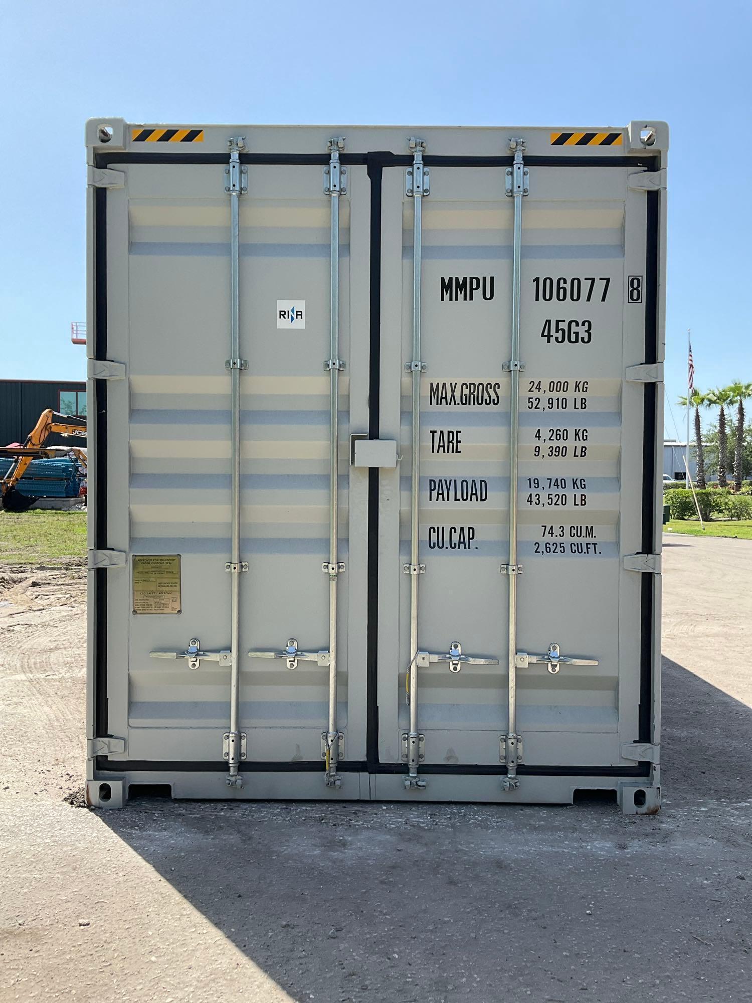 202540FT STORAGE CONTAINER, APPROX 102in TALL x 96in WIDE x 40FT DEEP