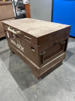 RAM-BOX METAL INDUSTRIAL TOOL CHEST MODEL 203617; APPROXIMATELY 36 IN L X 19 IN W X 21 IN TALL;