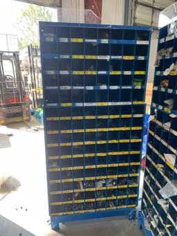 ( 2 ) FASTENAL METAL INDUSTRIAL PARTS CABINETS; APPROXIMATELY 34 IN L X 12 IN W X 72 IN T; CONTENTS