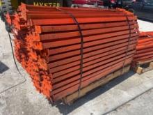 CROSSBEAMS FOR PALLET RACKING, APPROX 97TOTAL, APPROX 55in L