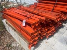 CROSSBEAMS FOR PALLET RACKING, APPROX 50 TOTAL, APPROX 55in L
