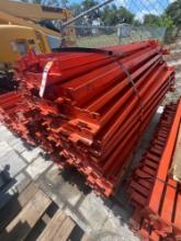 CROSSBEAMS FOR PALLET RACKING, APPROX 60 TOTAL, APPROX 55in L