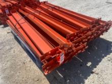 CROSSBEAMS FOR PALLET RACKING, APPROX 35TOTAL, APPROX 55in L