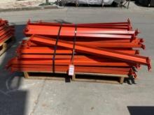 CROSSBEAMS FOR PALLET RACKING, APPROX 46 TOTAL, APPROX 55in L