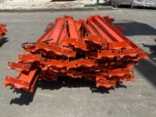 CROSSBEAMS FOR PALLET RACKING, APPROX 46 TOTAL, APPROX 55in L
