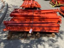 CROSSBEAMS FOR PALLET RACKING, APPROX 42 TOTAL, APPROX 55in L