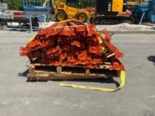 CROSSBEAMS FOR PALLET RACKING, APPROX 40 TOTAL, APPROX 55in L