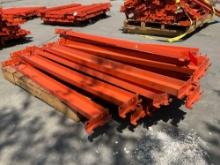 CROSSBEAMS FOR PALLET RACKING, APPROX 24 TOTAL, APPROX 55in L