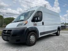 2017 RAM PROMASTER 2500 HIGHROOF TRADESMAN CARGO VAN, GAS POWERED AUTOMATIC, FWD, HITCH, BACKUP C...