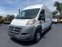 2017 RAM PROMASTER 2500 HIGHROOF TRADESMAN CARGO VAN W/ SLIDING SIDE DOOR, GAS POWERED AUTOMATIC,