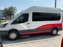 2017 FORD TRANSIT WHEEL CHAIR VAN, AUTOMATIC, POWER WINDOWS, AC/ HEAT AIR CONDITION, BRAUNABILITY...